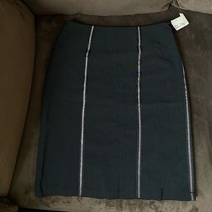D’Sport De Sentino pencil skirt black silver Small NWT